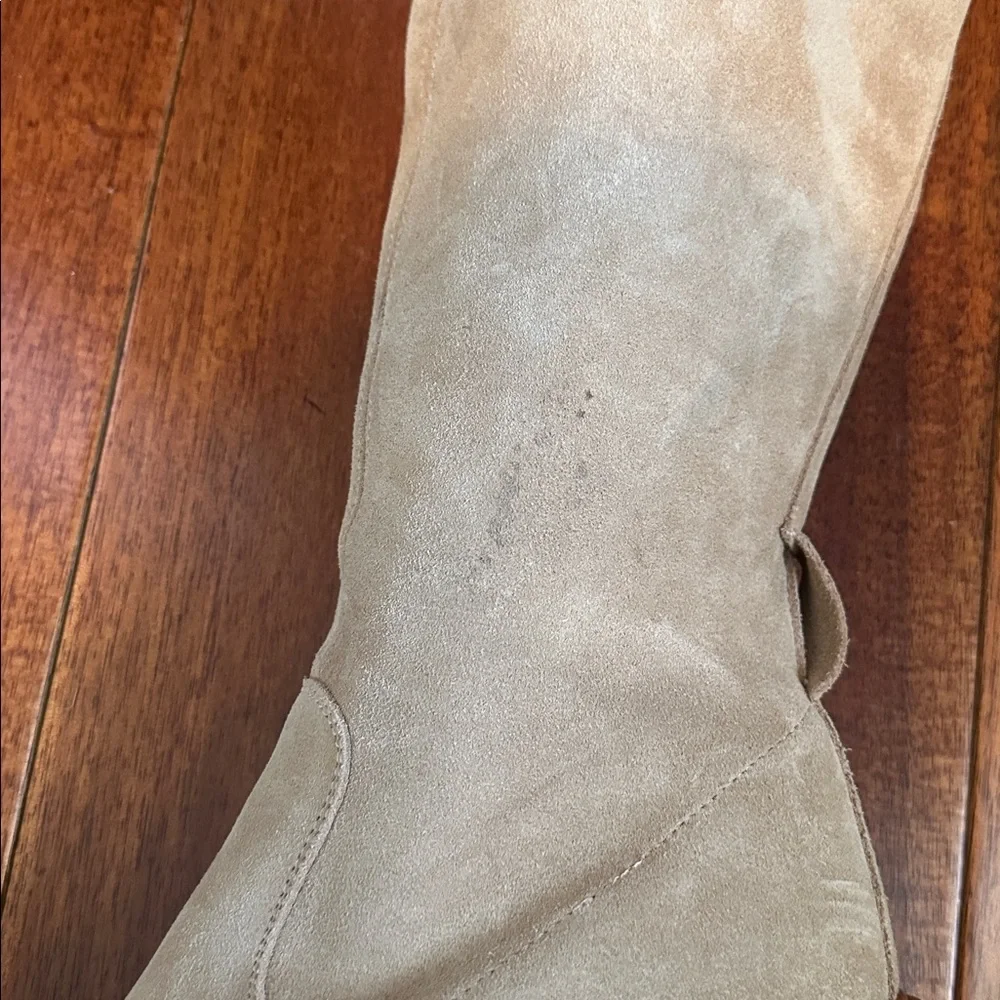 Free People Cream Over the Knee Boots Size 10.5